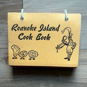 Vintage Roanoke Island North Carolina 2-ring flip cookbook